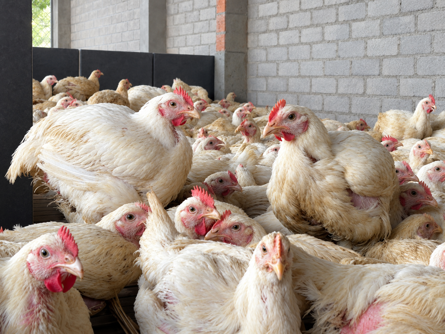 Fresh chicken stock at A1 Chicken Center